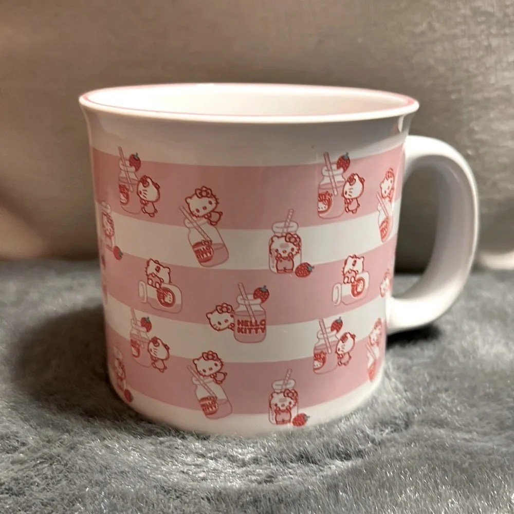 New Pink Milk Hello Kitty Mug